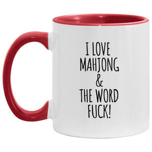 Funny Mahjong Mug I Love Mahjong  The Word F Cup Mahjong Coffee Mug With Optional Matching Coaster 1783048419408.jpg