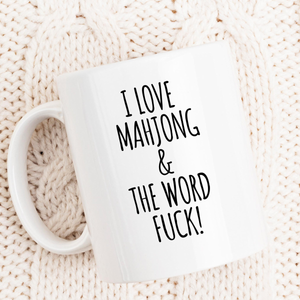 Funny Mahjong Mug I Love Mahjong  The Word F Cup Mahjong Coffee Mug With Optional Matching Coaster 1783048419704.png