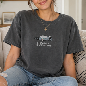 Embroidered Funny Mahjong Raccoon Shirt   Mahjong Gift Mah Jong Shirt American Mahjong Mahjong Lover Gift Mahjong Player Tee Mahjongg 1783050284011.png