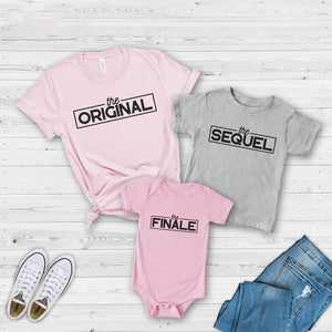 The Original - The Sequel - The Finale Mommy & Me Matching Shirts, Daughter Funny Shirts Gift for Mother
