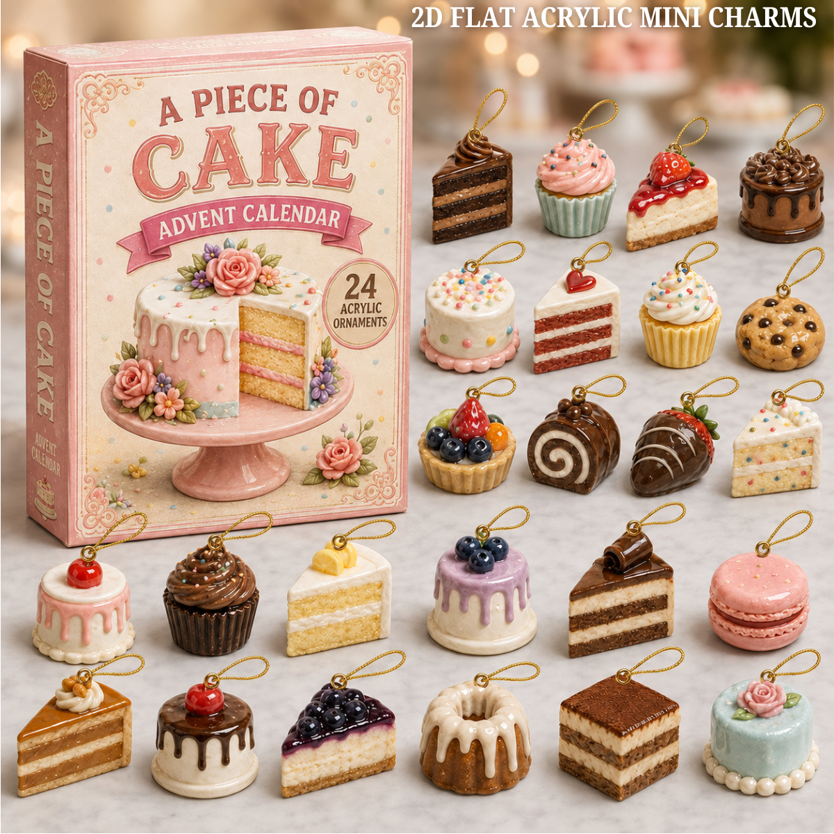 Cake Delight Advent Calendar 2026 - 24-Day Festive Countdown, Acrylic Charms Blind Box - Gift For Bakers 17b428df-ead4-4b1a-bc95-b39913454994-cake-text.png