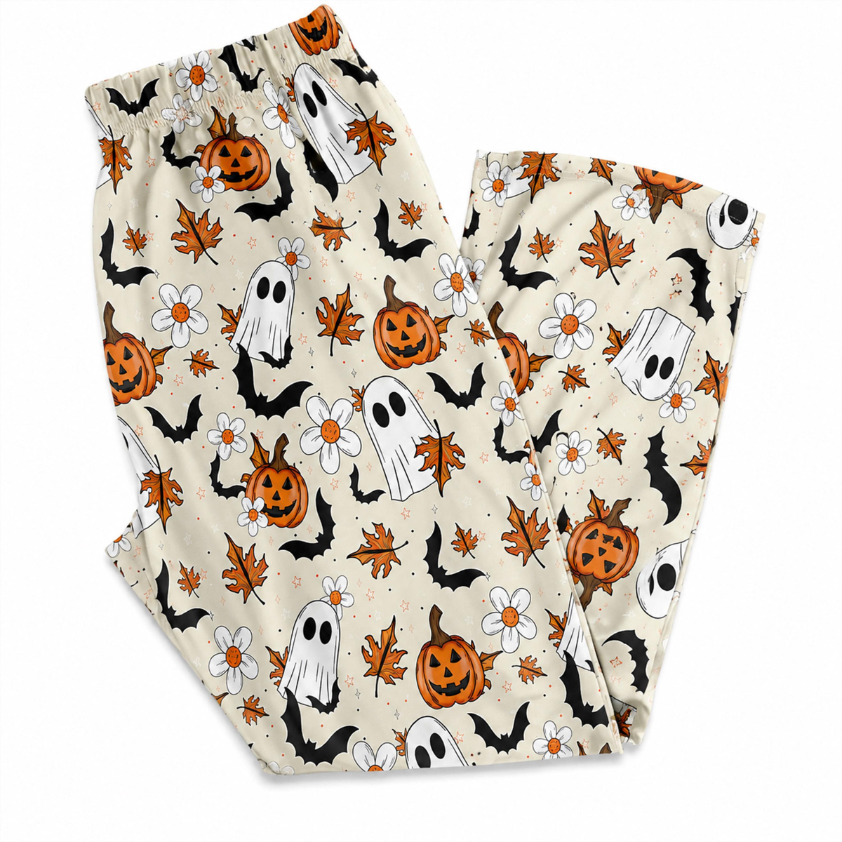 Ghost Pumpkin Halloween Pajama Pants, Women's Wide Leg Pajama Pants, Cute Spooky Lounge Pants, Fall Sleepwear, Halloween Gift for Her 17b58d64-4b92-4e1e-bb2a-e91968b261f2-6.png