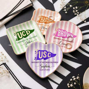 Personalized School Pennant Flag Ring Dish, Custom Graduation Jewelry Dish, College University Graduation, Class of 2026, Gifts For Her 17c2cadd-384e-4a7a-886a-fc1a8f3e7476-1.jpg