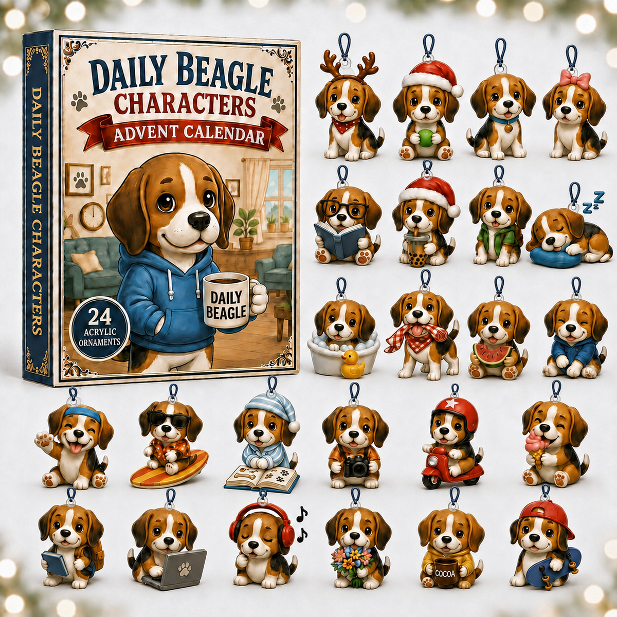 Daily Beagle Advent Calendar 2026 - 24-Day Festive Countdown, Acrylic Charms Blind Box - Gift For Dogs Lovers 17cf7bac-2f0c-417b-8513-c715a2077be2-box-charms-beagle.png