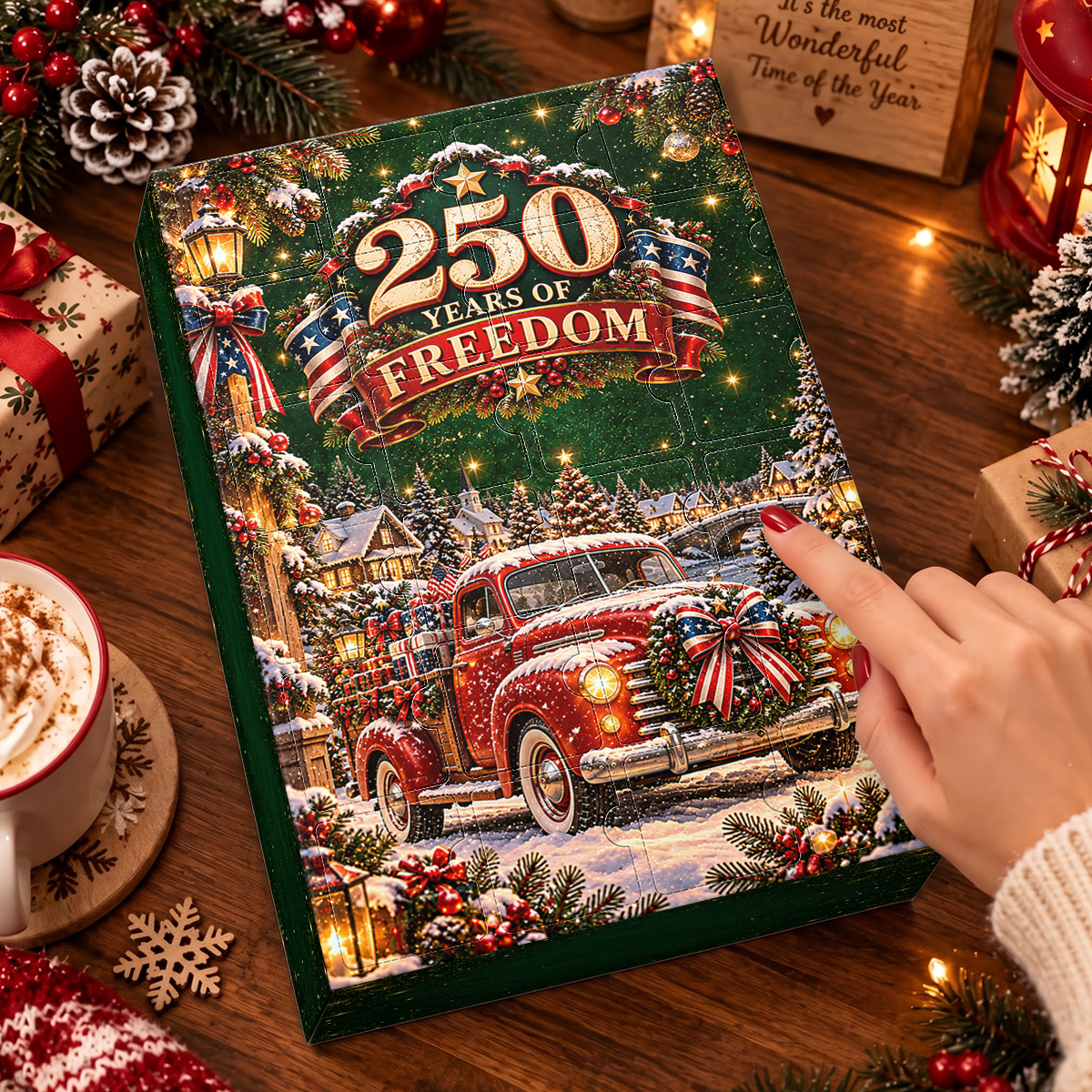 250 Truck Christmas Advent Calendar 2026 - 24 Day Spirits Countdown, Acrylic Charms Blind Box - Gift For Family 17ea92f2-ffde-4ce2-8c3f-e89aed732cbf-MOCKUP-1.png