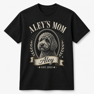 Custom Pet Parent Cameo Tee – {Pet Name}'s Mom/Dad • Est. {Year} - Personalized T-shirt 17f0f4d4-e103-43d1-aae8-742484124619.png