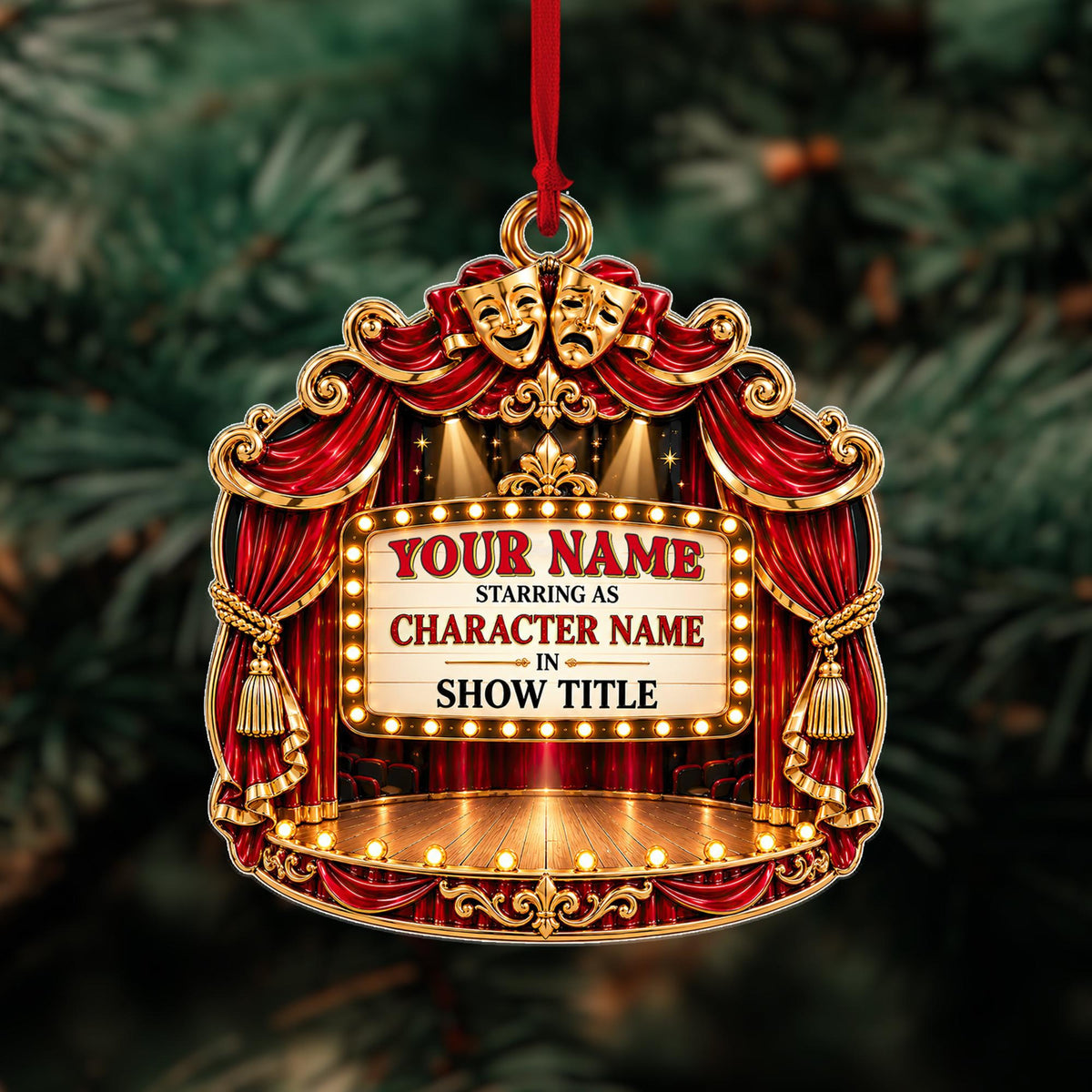 Personalized Theater Ornament, Actor Actress Christmas Ornament, Theater Marquee, Musical Theatre Christmas Ornament, Drama Student Gift 17fa6314-5bb7-4200-9098-8b7980ba8891-3.jpg