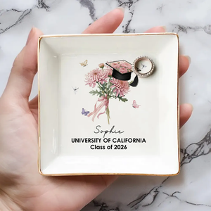 Her Graduation Bloom - Personalized Jewelry Dish - College Graduation Gift for Her, Masters Degree, PHD Graduation Keepsake 1800c3d9-455e-4598-8445-ddea6296bc7e-b3.png
