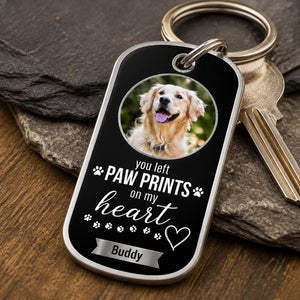 Pet Memorial Photo Keychain — You Left Paw Prints on My Heart - Personalized Color Printed Stainless Steel Keychain 180f5acc-93b3-45bf-9f86-2287afc19253.jpg