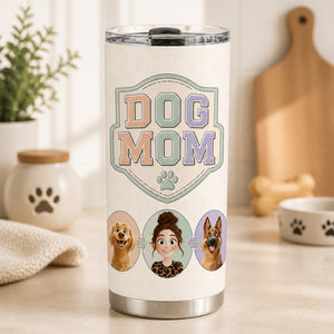 Custom Dog Mom Portrait Tumbler – Owner + 2 Dogs - Personalized Tumbler 1828e9f0-c425-40ef-952c-2f985b301021.jpg
