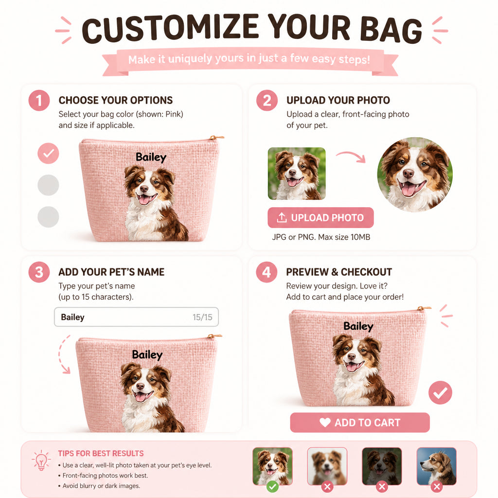 Custom Pet Portrait Makeup Bag – Watercolor Cameo with Name - Personalized Bubble Gauze Makeup Bag 18694eeb-7b0f-468d-9df4-7151c6f0f396.jpg
