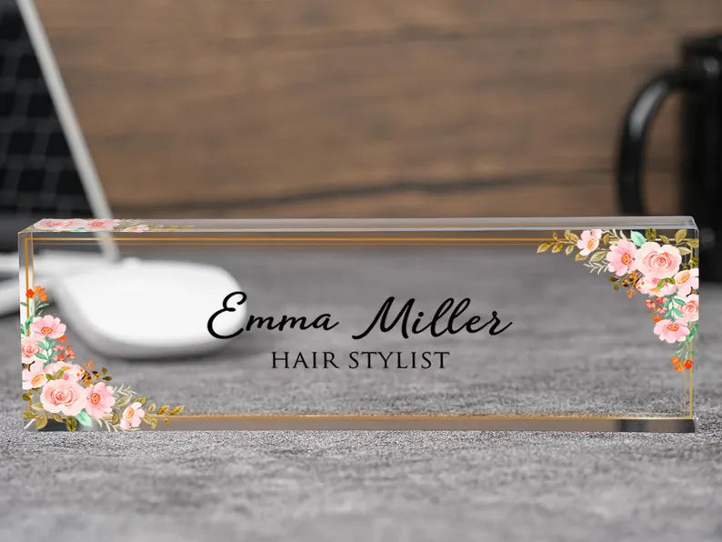 Personalized Acrylic Desk Name Plate, Name Sign Plaque, Teacher Appreciation Gifts, Office Decor 18789cc7-b083-4b98-999d-8f5c0b6c1e25-ghydre-7-.webp