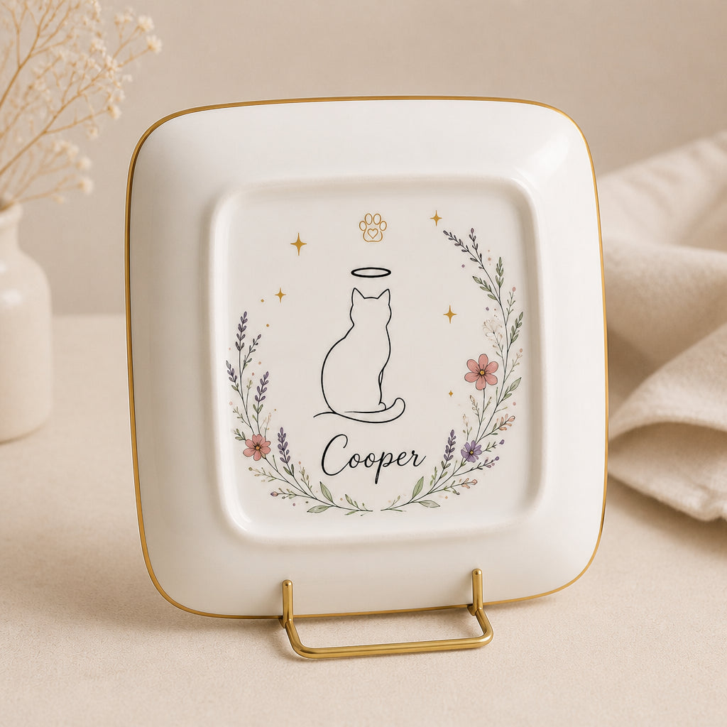 Angel Cat Memorial Jewelry Dish – Personalized Pet Name - Personalized Jewelry Plate 18795523-99ae-4d1d-a864-6eedc613a068.jpg