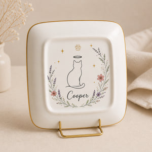 Angel Cat Memorial Jewelry Dish – Personalized Pet Name - Personalized Jewelry Plate 18795523-99ae-4d1d-a864-6eedc613a068.jpg