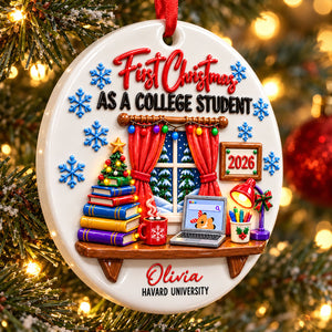 College Student With Desk Design - Personalized Christmas Ornament - Real 3D Raised Ornament 1881c7bf-e9bd-4ccd-b6a2-0d8495febe07-2.jpg