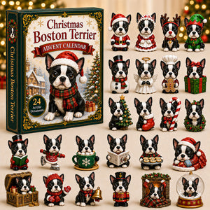 Christmas Boston Terrier Advent Calendar 2026 - 24-Day Festive Countdown, Acrylic Charms Blind Box - Gift For Boston Terrier Lovers 188b8285-457a-4145-8192-e11d017ff8db-christmas-boston-terrier.jpg