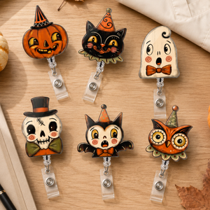 Halloween Badge Reel, Nurse Badge Reel Cat, Ghost, Bat, Pumpkin, Owl, Skeleton, Nurse and Teacher Accessory, Teacher Gift, Nursing Gift 189a6a36-3ef7-45d8-9bff-8cf33539e058-1.png