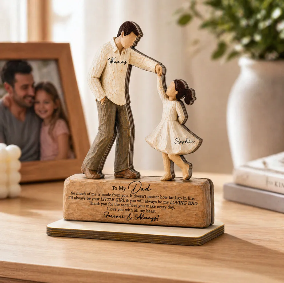 I Will Always Be Your Little Girl Father & Daughter Dancing - Personalized Wooden Plaque For Dad From Daughter