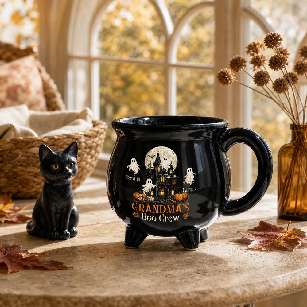 Grandma Boo Crew - Personalized Halloween Mug - Halloween Gift For Grandma 18a85292-e9e9-439f-8a0e-7cf4f80ca812-2.webp
