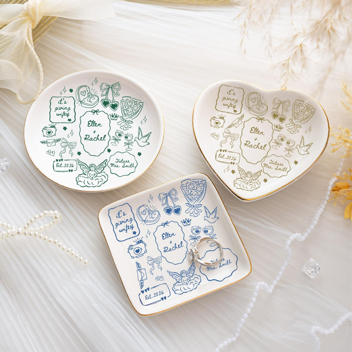 Custom Future Bride Jewelry Dish, Wedding Ring Dish, Wedding Keepsake Gifts for Bride, Wedding Gifts, Bride To Be,Future Mrs Giffts 18dbd6ba-04d1-4118-a4a2-44e3ce4e6139-6.png