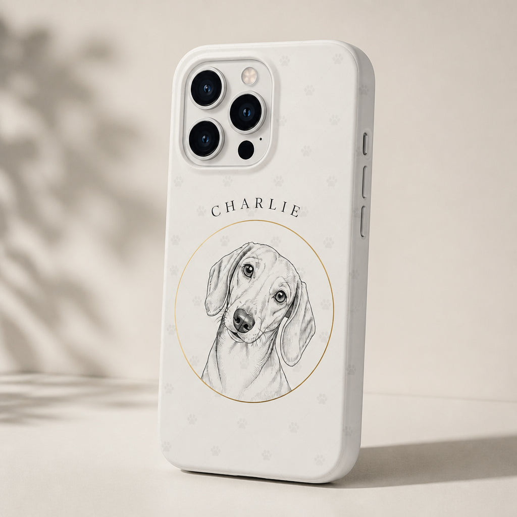 Custom Pet Sketch Phone Case with Name - Personalized Phonecase 18e74bb4-4b00-474d-a004-806634d5f54b.jpg