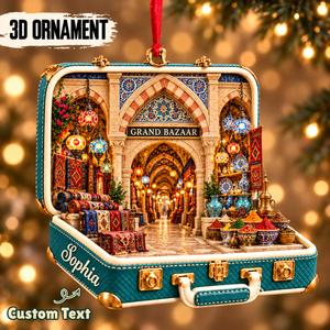 Personalized Grand Bazaar 3D Suitcase Christmas Ornament – Istanbul Travel Souvenir & Gift for Turkey Lovers 1907644c-44d5-4bb6-b2e7-a10d8fc334f6-Grand-Bazaar-suitcase-ornament.png