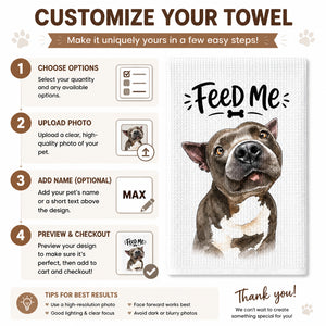 Custom Pet Portrait Kitchen Towel – Feed Me / Bone Appétit - Personalized Kitchen Towel 19391d8d-6192-4d28-991e-aa1f7127a04a.jpg