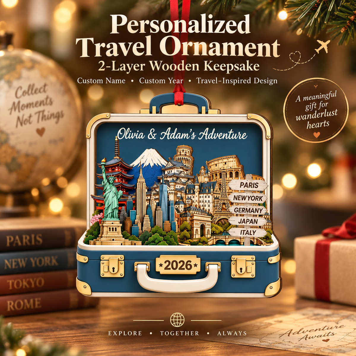 Custom Travel Adventure 2 Layer Wood Ornament, Traveling Destination Christmas Ornament, Travel Gift, Suitcase Ornament,Travel Souvenir Gift 1944a1f3-a86a-47b4-8bee-0f31be1e4ca0-53251a9d-2a6b-40e8-b09d-18a926161a3f.png