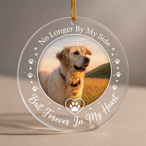 Pet Memorial Photo Ornament - Forever In My Heart - Personalized Transparent Acrylic Ornament 19549e69-3348-4617-96b2-426287c93afe.jpg