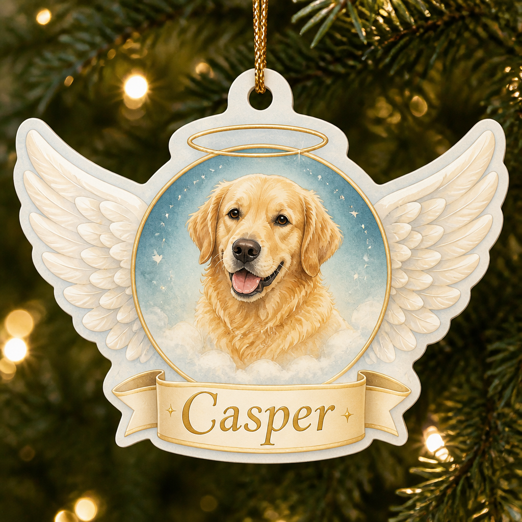 Angel Wings Pet Memorial Photo Ornament (Shape-Cut) – Upload Your Pet Photo - Personalized Shape Ornament 19569138-122f-4f91-ac4d-d144866997e9.png