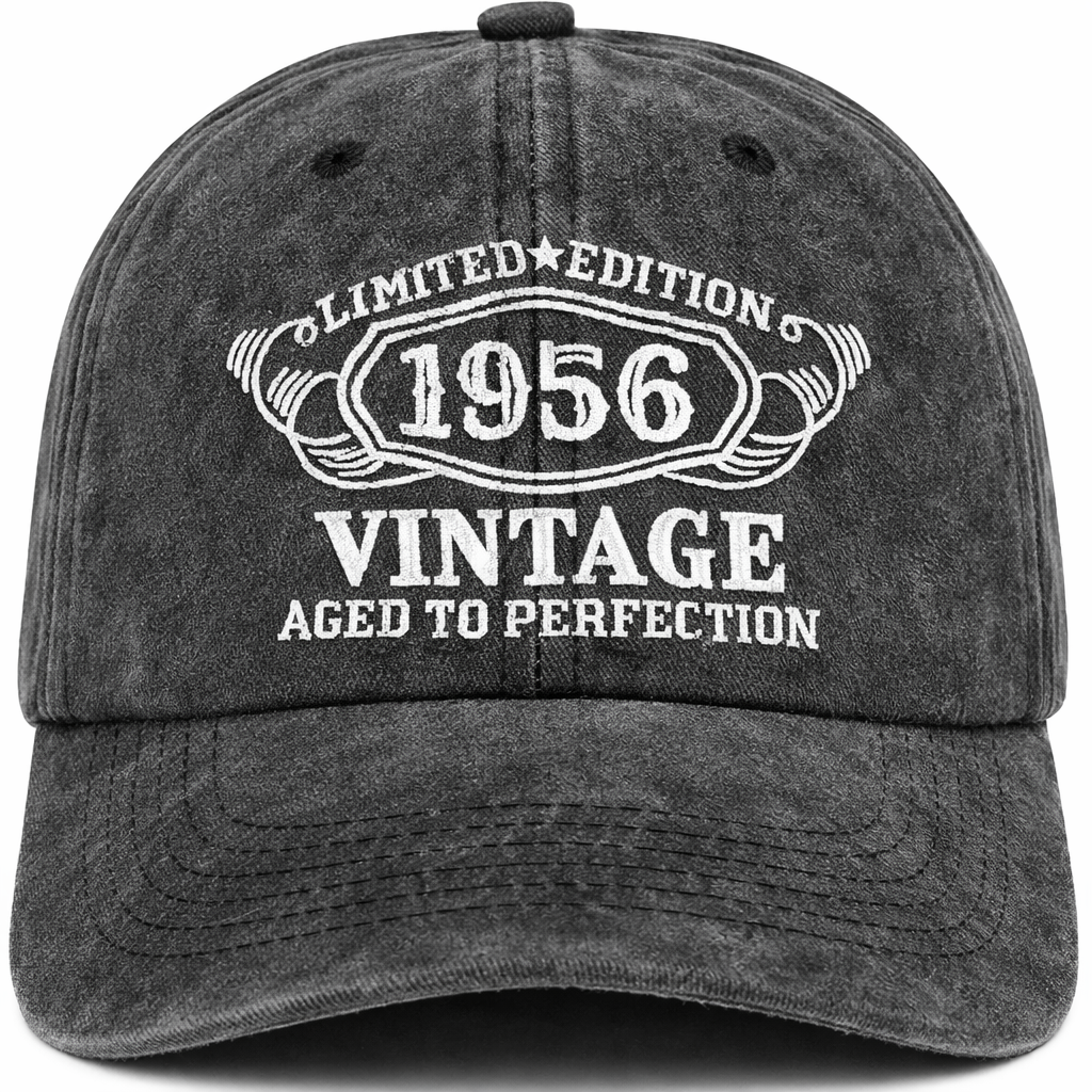 Limited Edition 70th Birthday Gifts for Men Women, Vintage 1956 Year Old Born In 1956 Cap Gifts Baseball Cap Hats for Him
