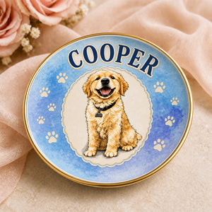 Custom Pet Portrait Jewelry Dish – Arched Name & Pawprint Pattern - Personalized Jewelry Plate 19591b33-fe82-48b1-be4d-e1777d8e5a4a.jpg