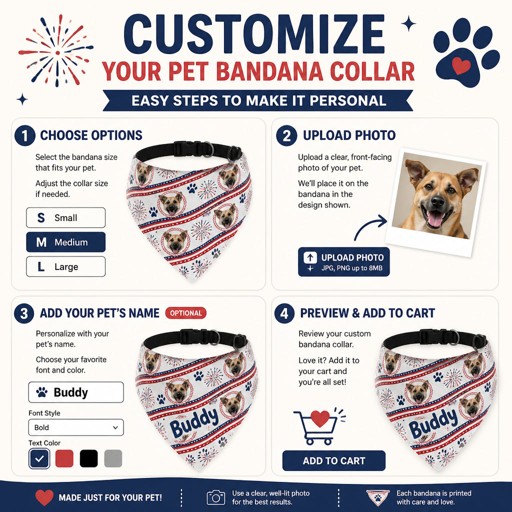Patriotic Pet Photo Bandana - Personalized Pet Bandana Collar With Adjustable Buckle 1959778c-8d67-418a-8648-81c4ac1f6b52.jpg