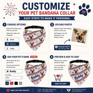 Patriotic Pet Photo Bandana - Personalized Pet Bandana Collar With Adjustable Buckle 1959778c-8d67-418a-8648-81c4ac1f6b52.jpg