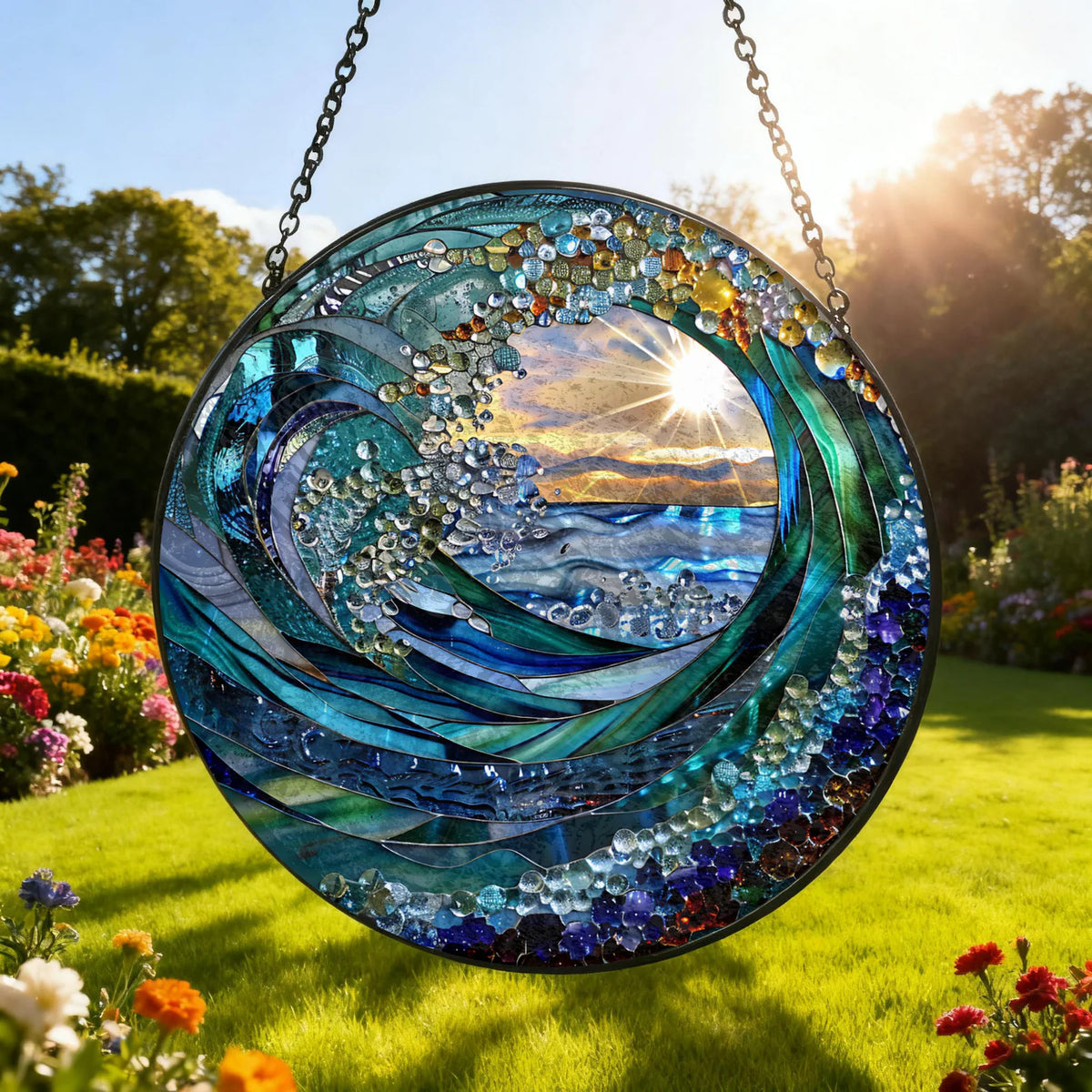 Ocean Wave Stained Glass Suncatcher，Beach Coastal Glass Suncatcher Handmade，Beach House Window Hanging Ocean Suncatcher Gift 197847c9-3583-4823-a9ad-8e2d853c9e4c-il_1588xN.7575669030_e15s.webp