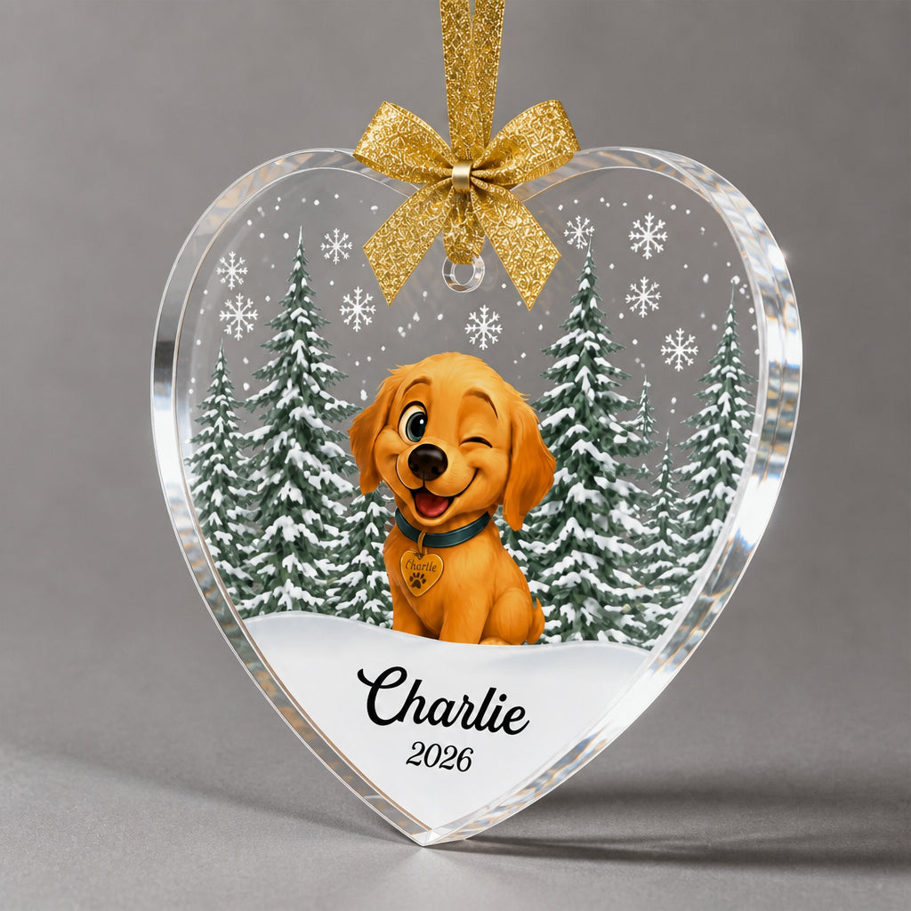 Personalized Dog Name & Year Transparent Acrylic Ornament – Holiday Wreath - Personalized Transparent Acrylic Ornament 198fe6ea-8219-4cc4-b700-d5702c2e6580.jpg