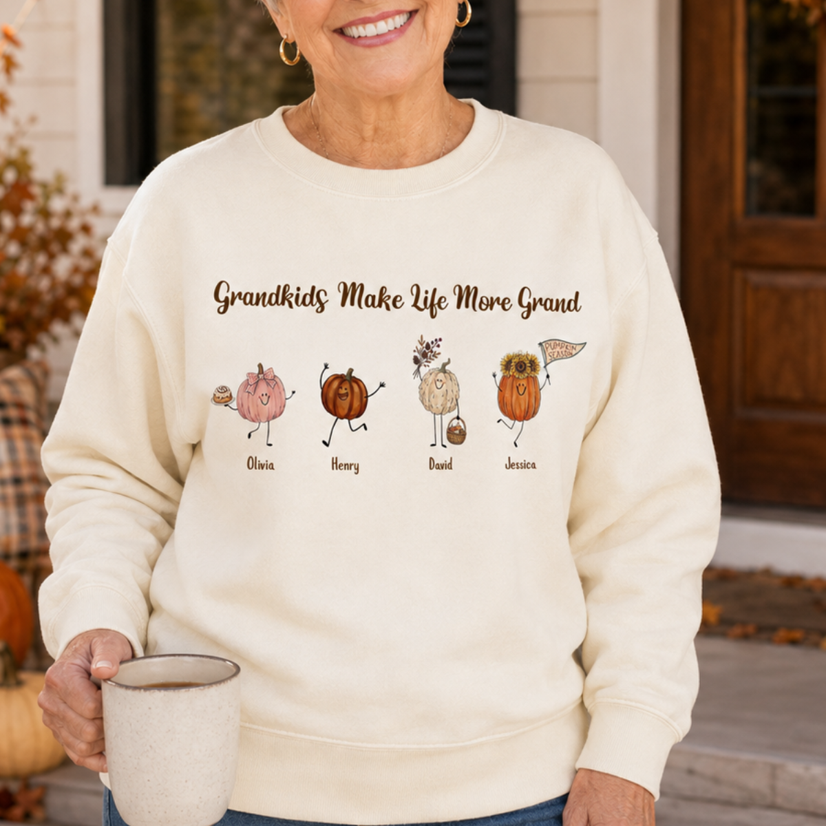 Grandkids Make Life More Grand Autumn Vibes - Personalized Apparel - Gift For Grandma, Fall Season Gift 199fd4e4-00bf-4f6a-b44b-7f338e9c1095-banner-2.png