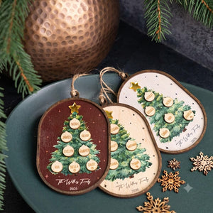 Family Christmas Ornament - 2026 Personalized 3D Ornament With Names - Christmas Tree Ornament