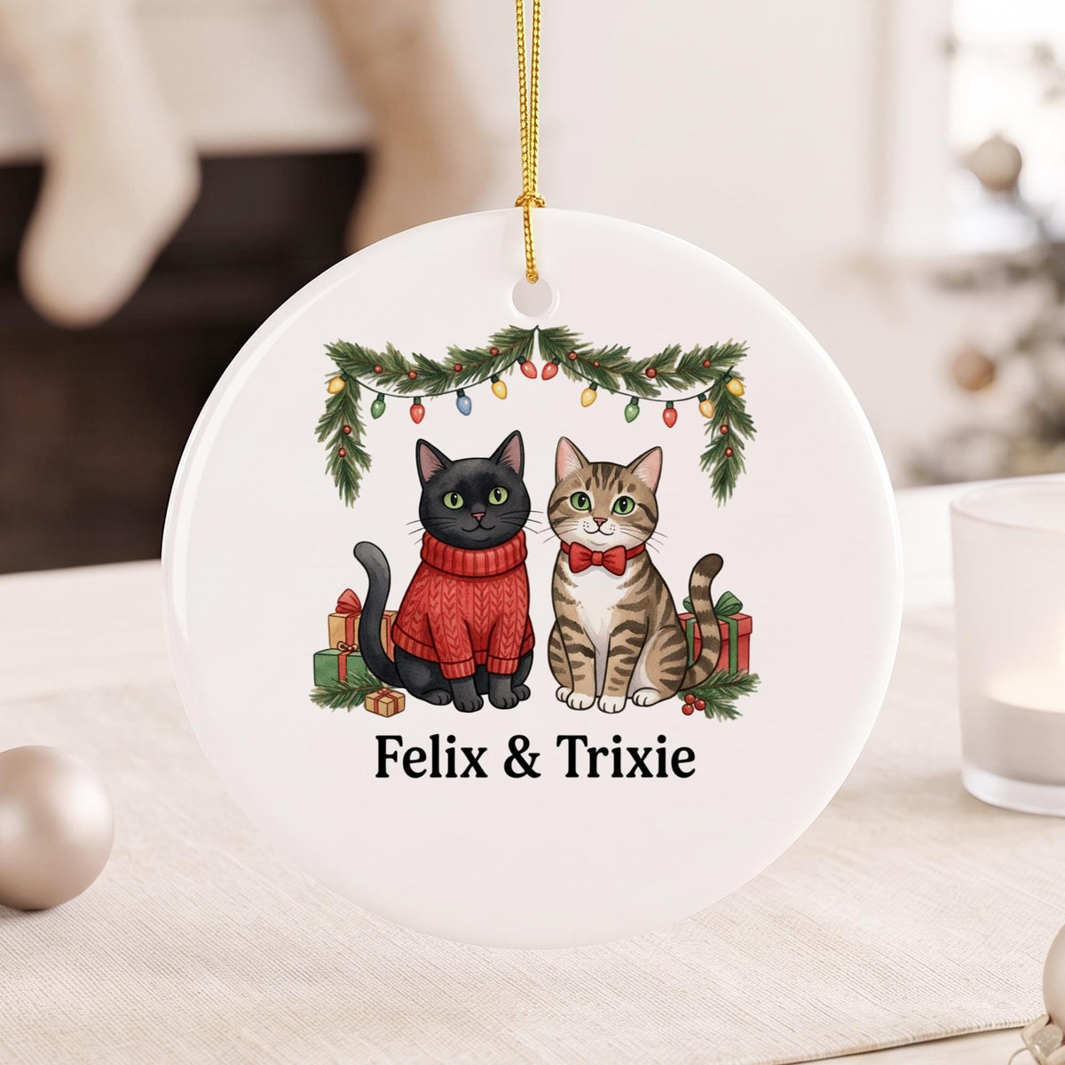 Personalized Cat Christmas Ornament, Custom Pet Name Keepsake, Cat Lover Holiday Gift 19a826bf-0449-4e54-894e-0de3e4c658a8-il_fullxfull.8432536240_kn9s.jpg