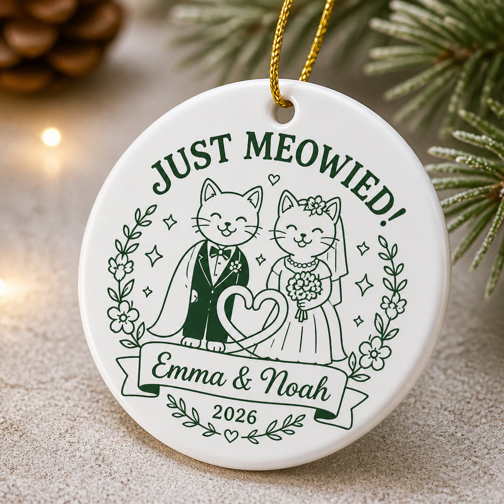 Just Meowied Wedding Cats Ornament – Personalized Names & Year - Personalized Ornament 19b1c04c-0742-441a-a836-ad6c4a7625b5.jpg