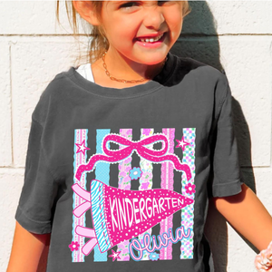 Custom Girl Name Shirt, Preppy Coquette Bow Shirt, First Day of School Gift, Preschool Kindergarten T-Shirt, Back To School Toddler Tee 19b93c18-febb-4d8a-b753-d154a96133f2-7.png
