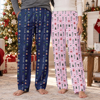 Personalized Name Christmas Pajama Pants, Custom Holiday Lounge Wear 19c2a19d-bc05-41a9-8d3a-ec0b9684a59f-4.jpg