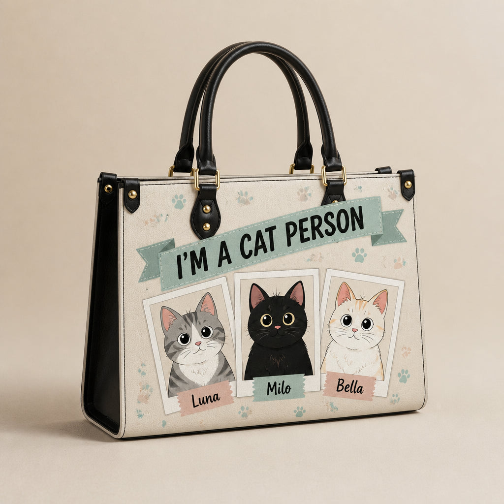I'm A Cat Person – Custom Pet Portrait Leather Shoulder Bag - Personalized Leather Shoulder Bag 19d3f9cf-67d3-414d-b86a-7c833d278a08.jpg