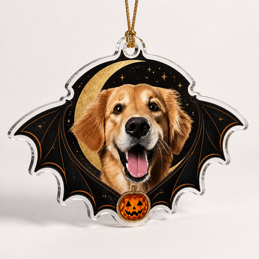 Custom Pet Photo Halloween Bat-Wing Acrylic Ornament - Personalized Laser Cut Custom Shape Ornament 19d73343-6b50-41f2-ad6e-46d934a5b02e.jpg