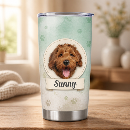 Custom Pet Photo + Name Watercolor Paw Tumbler - Personalized Tumbler 19dbb01f-1bdc-4108-b036-4f1700fca8bb.png