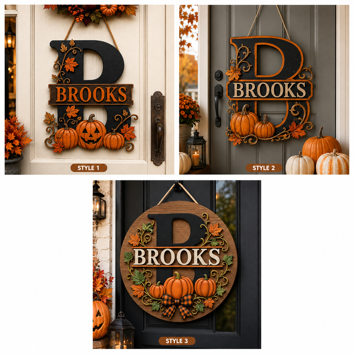 Personalized Halloween Monogram Sign, Custom Family Name Wooden Door Hanger, 2 Layer Pumpkin Fall Porch Decor 19eb4340-29c8-4487-9744-51f6fa052a5a-5070ce97-822c-4507-b844-4c9294d664f8.png