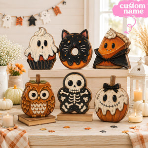 Personalized Halloween Wooden Block Decor, Cute Ghost Cat Pumpkin Skeleton and Owl Tabletop Signs, Custom Name Spooky Fall Home Decorations 19ede1f3-43ab-4180-b33e-748dfa16ccd7-2.jpg