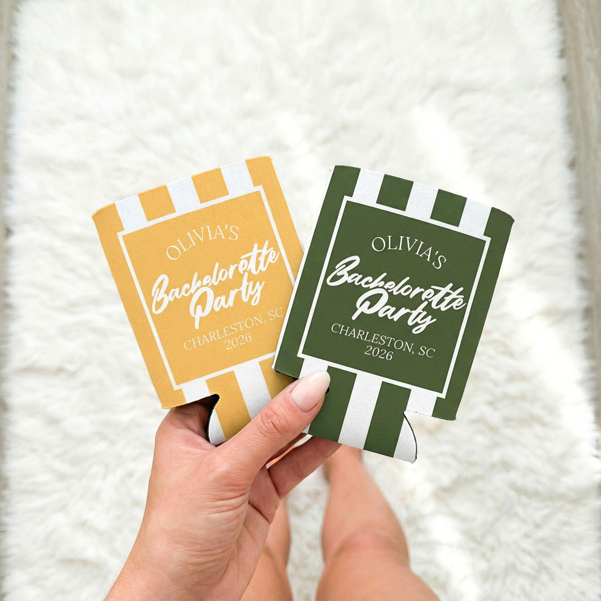 Personalized Coastal Bachelorette Can Cooler, Custom Can Cooler, Beach Bachelorette Party, Custom Party Favors