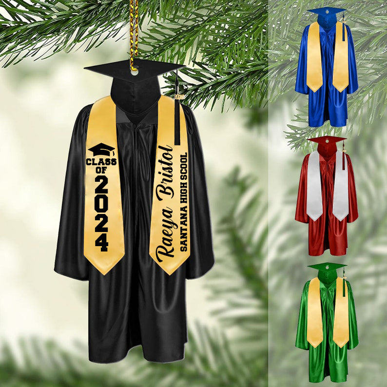 Personalized Graduation Ornament Gift, High School Graduation Gift, Grad Gifts, Mastered It Graduation Gift, 2025 College Graduation