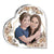 Portrait from Photo Mom Son Daughter - Personalized Heart Shaped Acrylic - Gift For Mom, Mother's Day, Birthday Gift